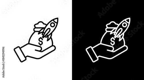 Venture Capital With Icon Set Design