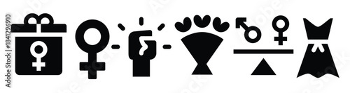  icon Women Day Solid