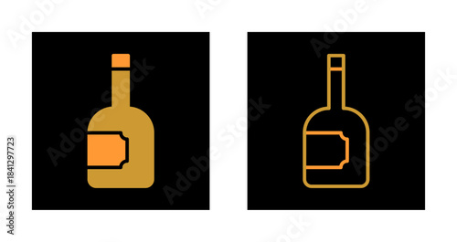 Wine Bottle Icon Design