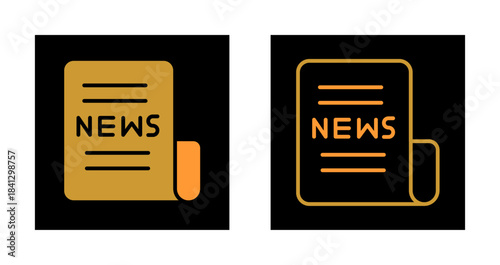 Newspaper Front Page Icon Design