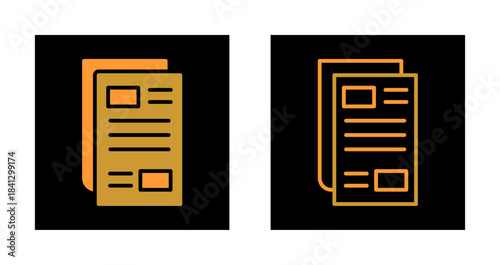 Newspaper Icon Design