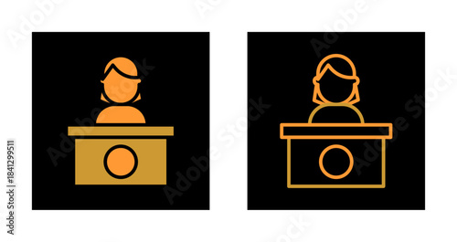 News Anchor Icon Design