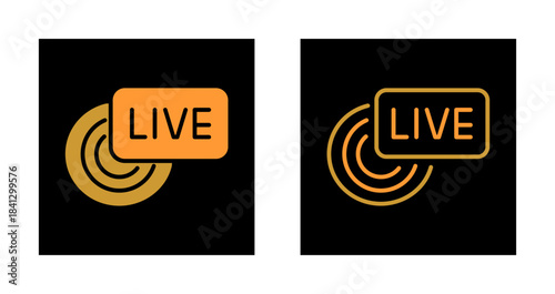 Live Broadcast Icon Design
