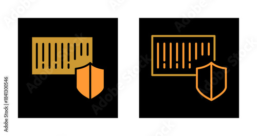Barcode Security Icon Design