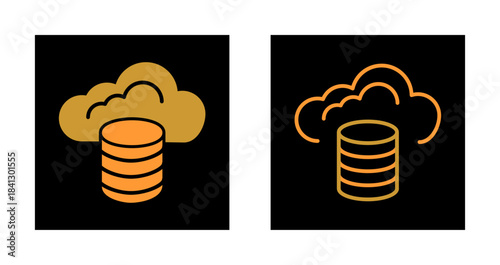 Cloud Database Icon Design