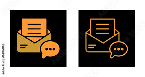 Text Message Icon Design