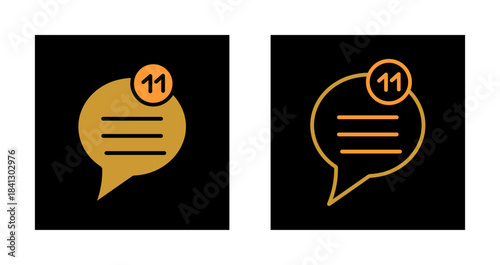 Unread Message Icon Design