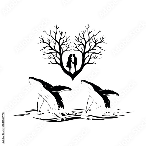 Abstract geometric pattern with bold color accents