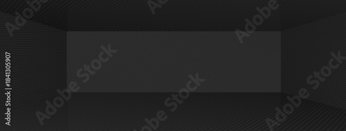 8K panoramic empty and silent carbon fabric studio scene with uniform lighting, custom soft box lighting, No hotspots, Clean Carbon fiber background 3D render.