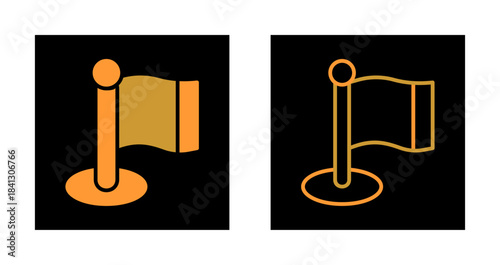 Flagpole Icon Design