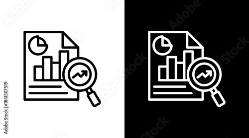 Business Analysis With Icon Set Design