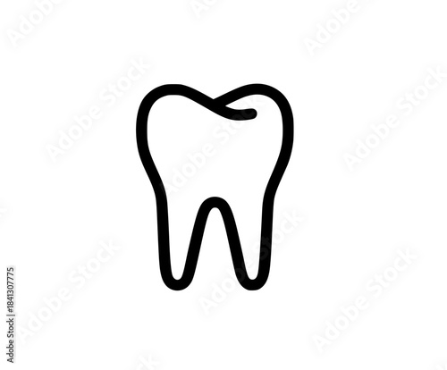 Elegant, Minimalist Dental Icon | Clean, isolated vector art for creative projects.