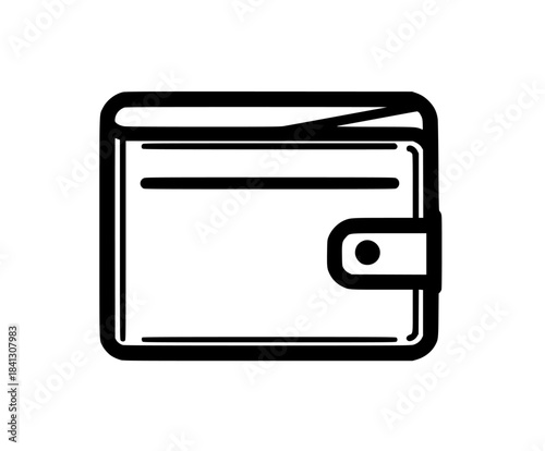 Cashless Convenience: Digital Wallet Icon Modern Age | Clean, isolated vector art for creative projects.