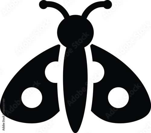 caterpillar icon Black silhouette vector illustration on transparent background