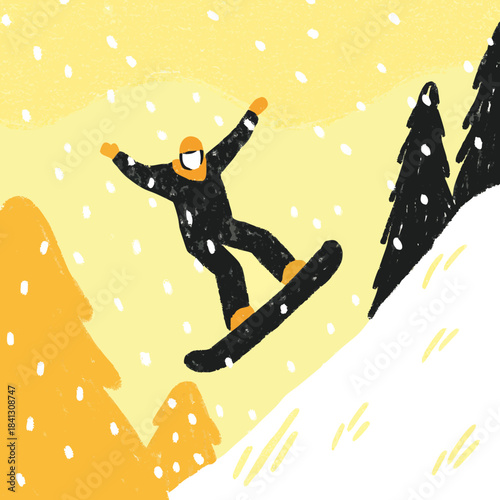 snowboarder jumping in the air