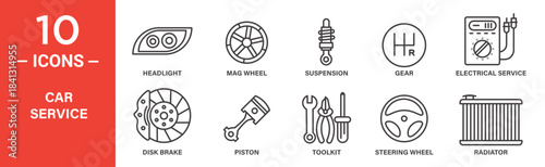 Car Service Icon Set