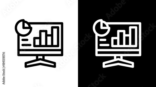 Analytics Dashboard With Icon Set Design