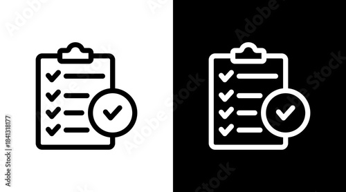 Task List With Icon Set Design