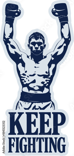 Design of keep fighting message