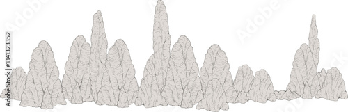 Rocks of interior of cavern