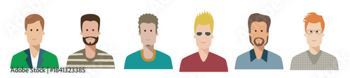 cool dudes avatar vector
