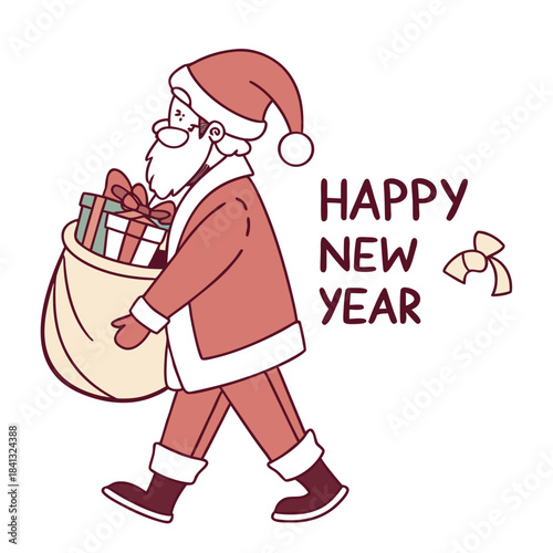 Vector of Santa with 