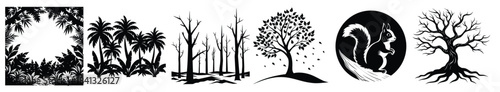 collection of tree silhouettes for nature lovers
