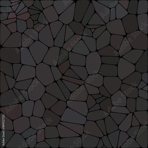 Stone plate paving pattern. Abstract geometric colorful shapes ornament vector texture. Gray Pebbles. eps 10