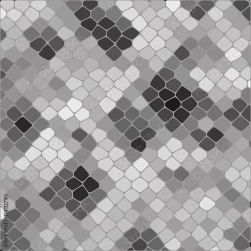 Gray background in polygonal style. Mosaic. Pebbles. Vector background. eps 10