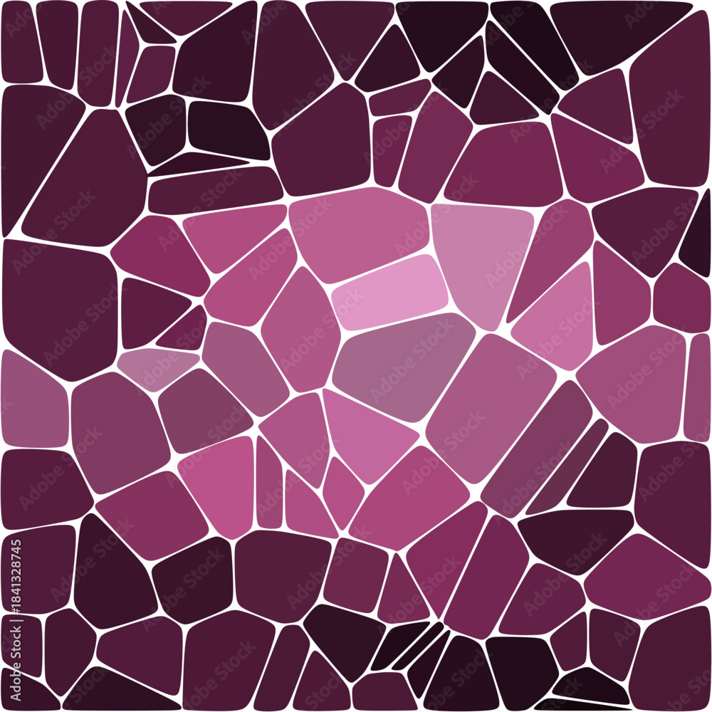 Fototapeta premium Purple background in polygonal style. Mosaic. Pebbles. Vector background. eps 10