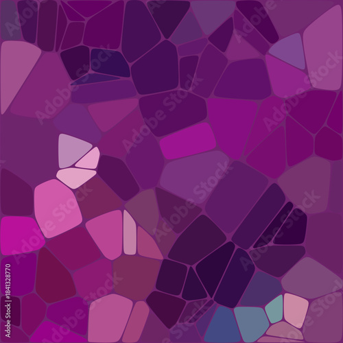 Geometric background with purple pebbles. Design element. eps 10
