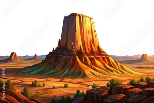 Devils Tower rises as a massive basalt monolith above the plains, holding deep spiritual meaning for Native tribes and representing one of America’s most dramatic stone formations