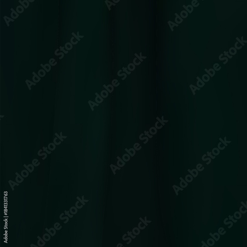 Abstract linen blend wavy fabric texture background. Crumpled dark green hue dyed linen textiles canvas background. Top view. eps 10