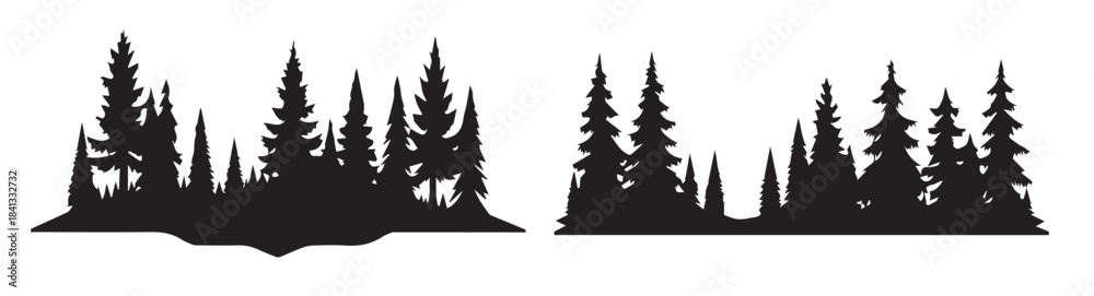 Obraz premium this is a pine tree vector illustration pine tree vector