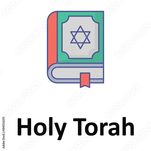 Holy Torah Vector icon which can easily modify or edit