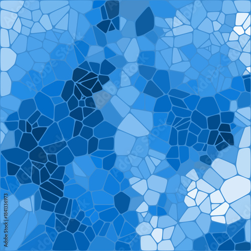 Abstract vector background. Geometric image. Blue Pebbles. eps 10