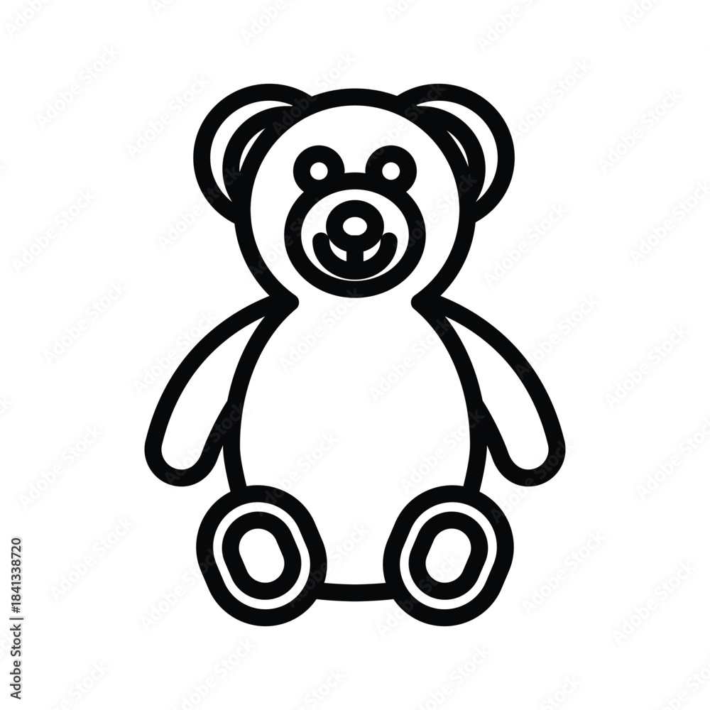 Obraz premium Teddy bear Icon