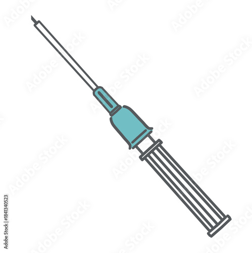 留置針（静脈留置カテーテル・サーフロー）のイラスト