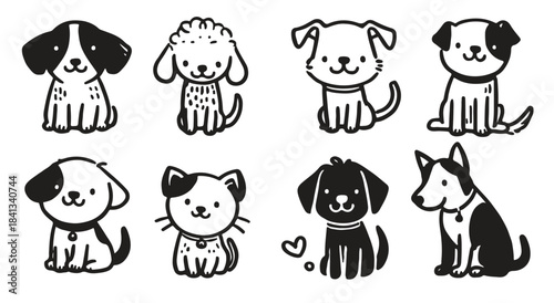 custom hand drawn pet illustrations