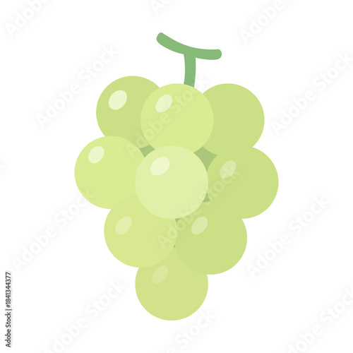 Sweet Flat Vector Bunch of Grapes Icon