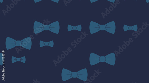 Navy Blue Bow Tie Pattern | Elegant Seamless Formalwear Textile Design