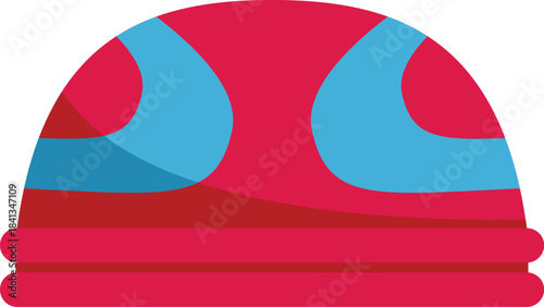 Swim cap allowing for a perfect head shape while protecting hair from chlorine