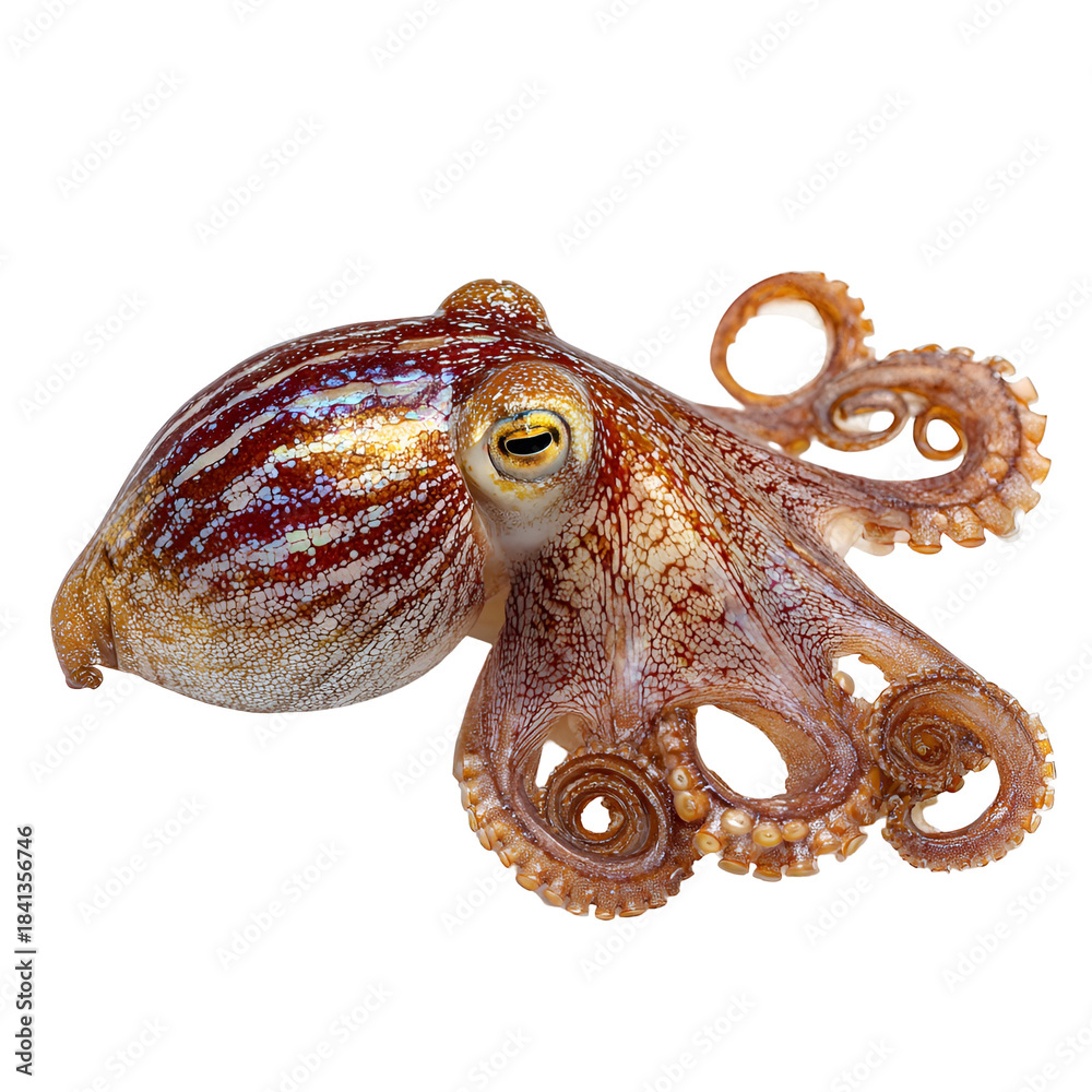 Fototapeta premium octopus isolated on white background