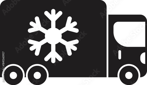 Refrigerated truck ensuring freshness and quality of temperature sensitive products during transportation