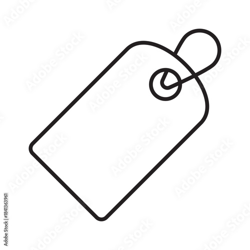 Sale Price Tag Line Icon for Shopping Discounts