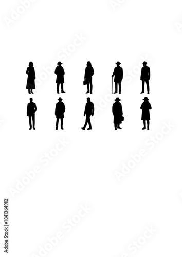 Fantastic Frontiers Dynamic Leap Silhouette: Optimism, Freedom, and Escapism Vector