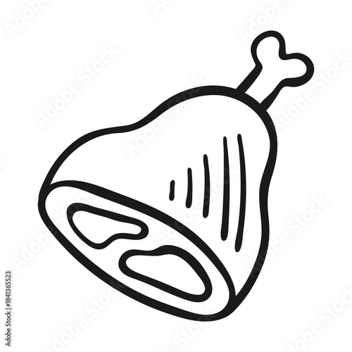 Hand Drawn Meat Icon