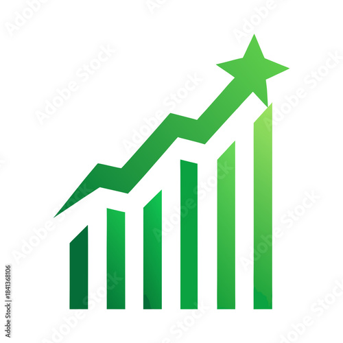 Free Download business graph with arrow - GFXLoad