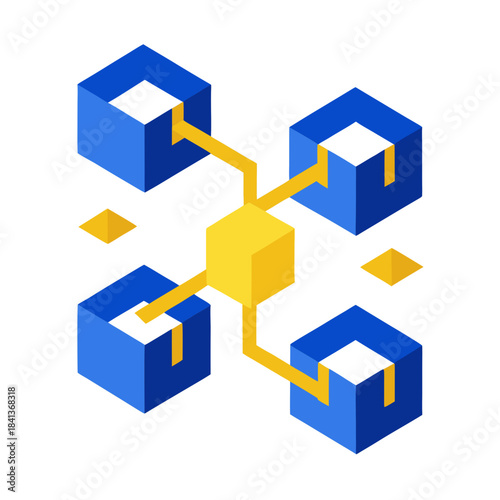 connected blocks forming chains