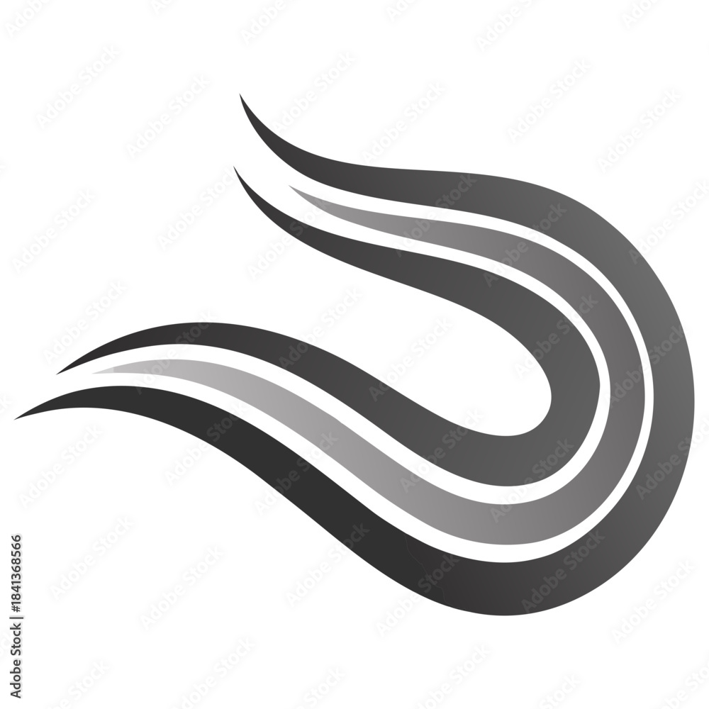 Obraz premium flowing lines representing innovation and progress